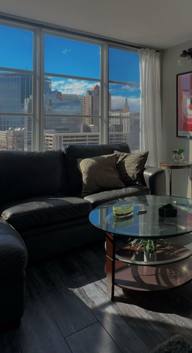 Real Leather 2 Piece Sectional