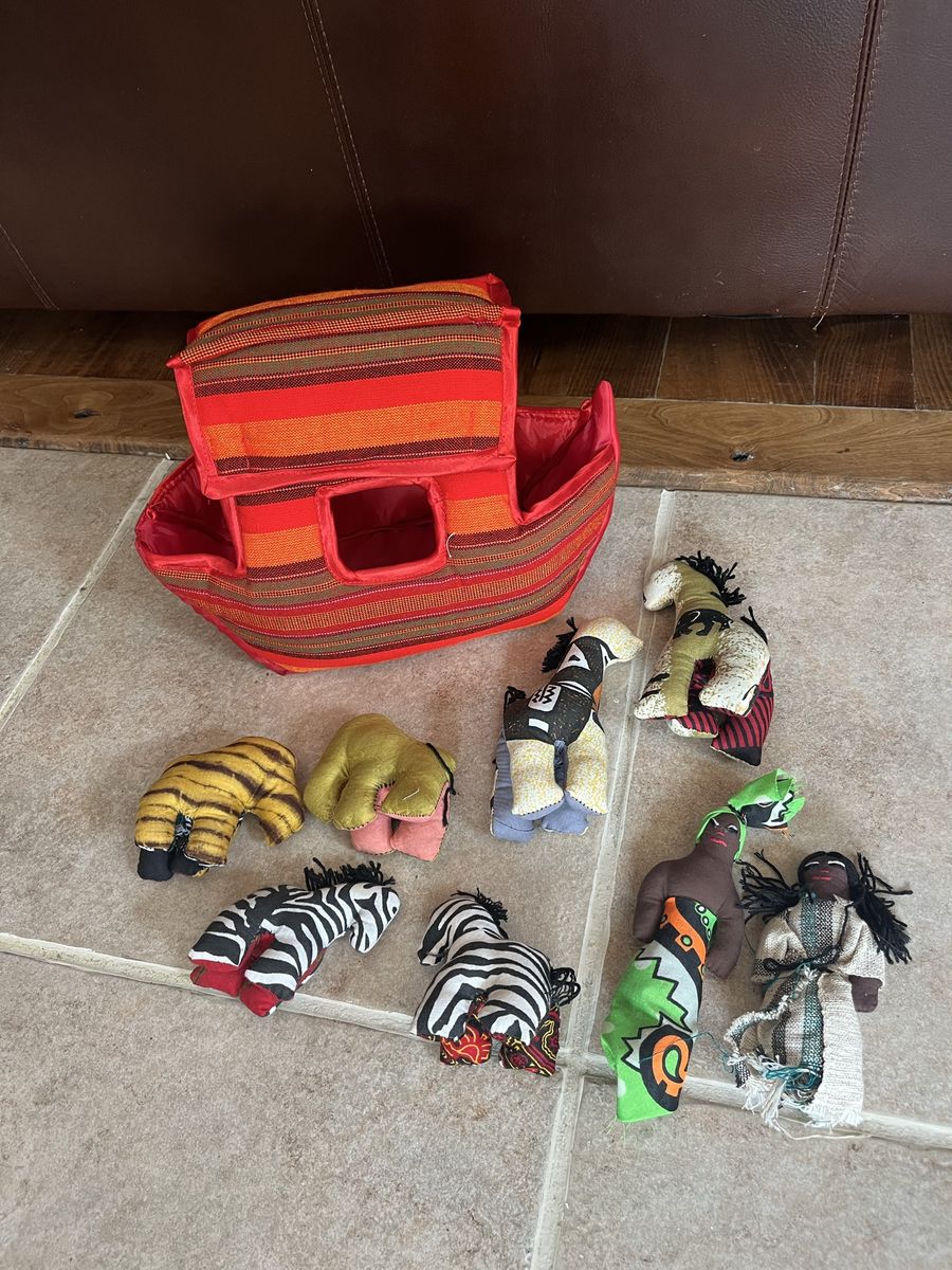 Handmade NEW African Noah’s Ark set.