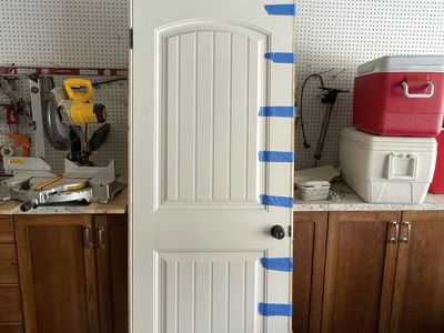 Interior door with transom