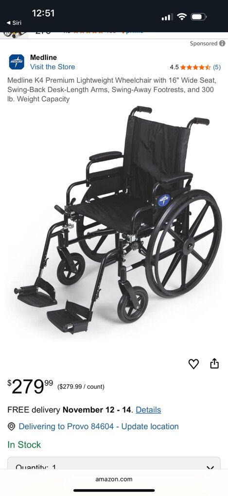Medline Excel Wheel Chair