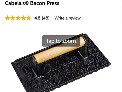 Cabela’s cast iron bacon press