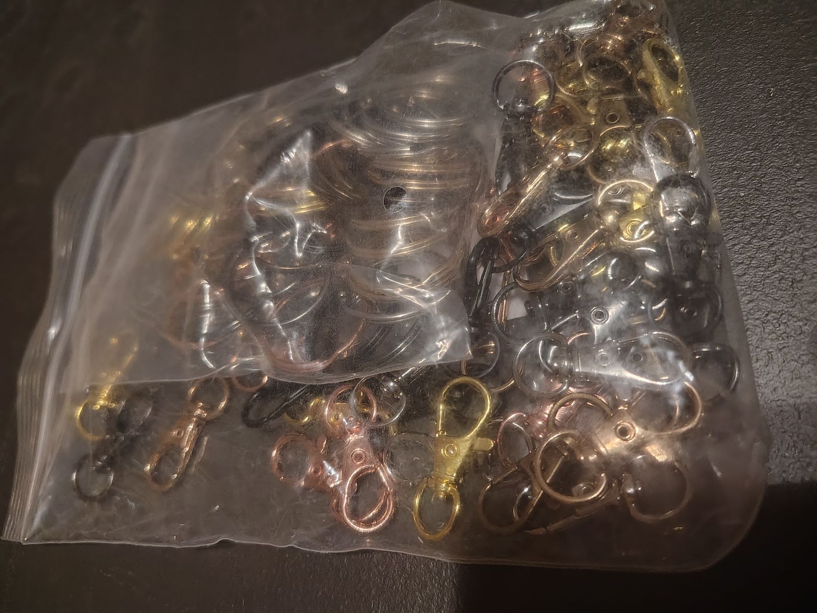 large bag of key rings
