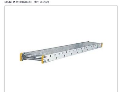 AT LEAST 30% OFF RETAIL! BRAND NEW* Werner 2524 24’X20” Aluminum 2-Person, 500 Lb Capacity Scaffolding Stage (2 Available)