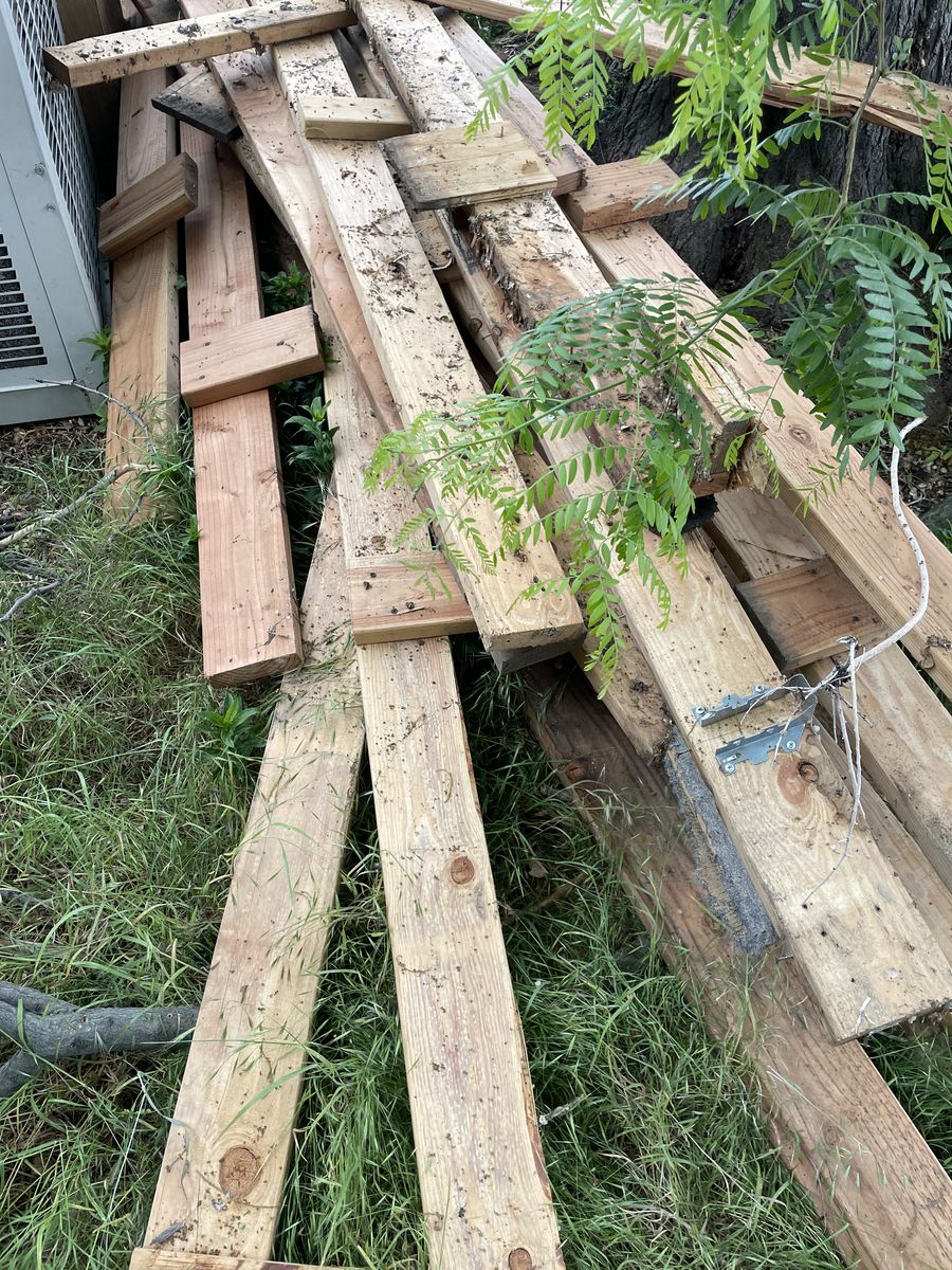 Free Wood 6x4s and Plywood Subfloor