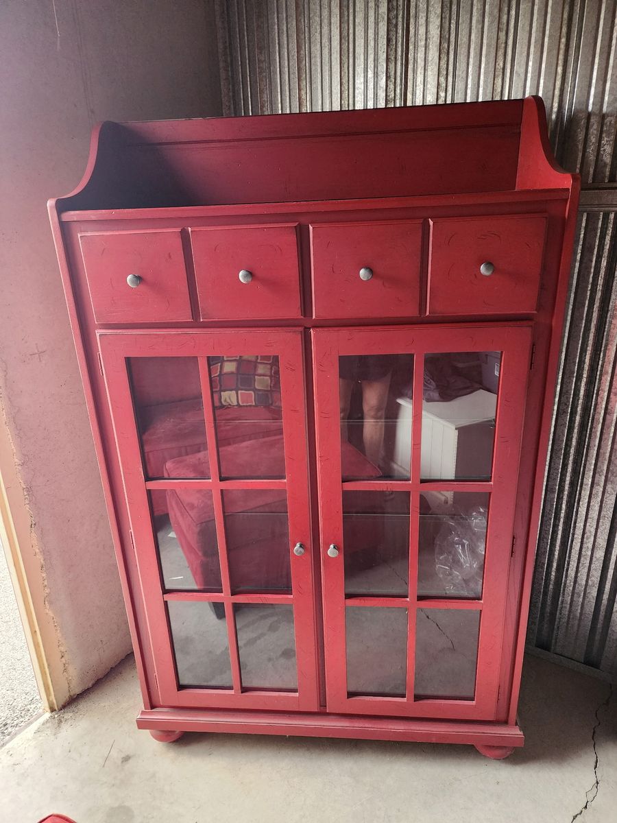 Red China Hutch