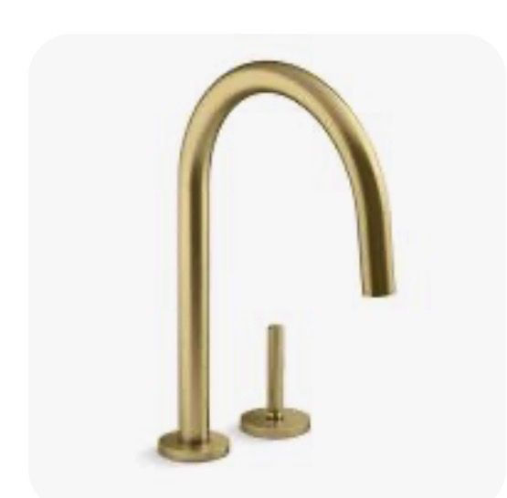 Kallista modern brass kitchen pull down faucet