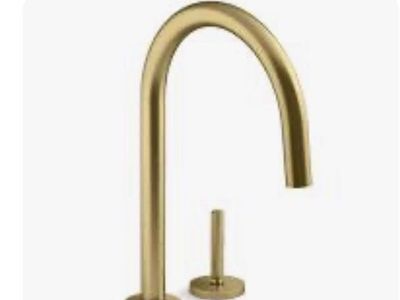 Kallista modern brass kitchen pull down faucet