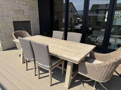 Outdoor table and chairs