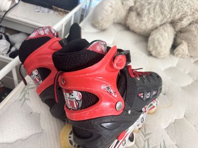 Red/black roller blades