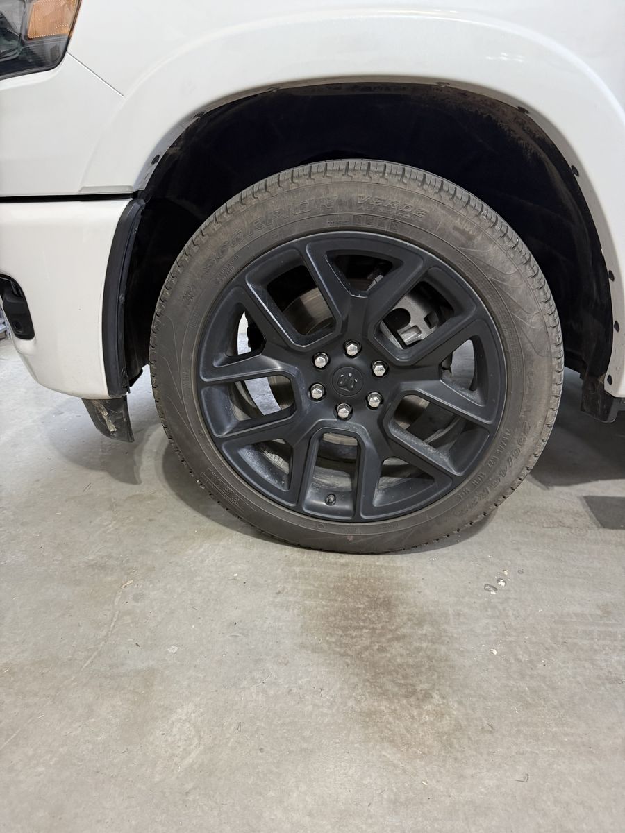 2025 Ram 1500 Night Edition 22" Wheels & Tires – Excellent Condition – 50% Tread