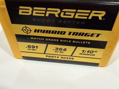 Berger Hybrid Target 215 Grain 30 Cal