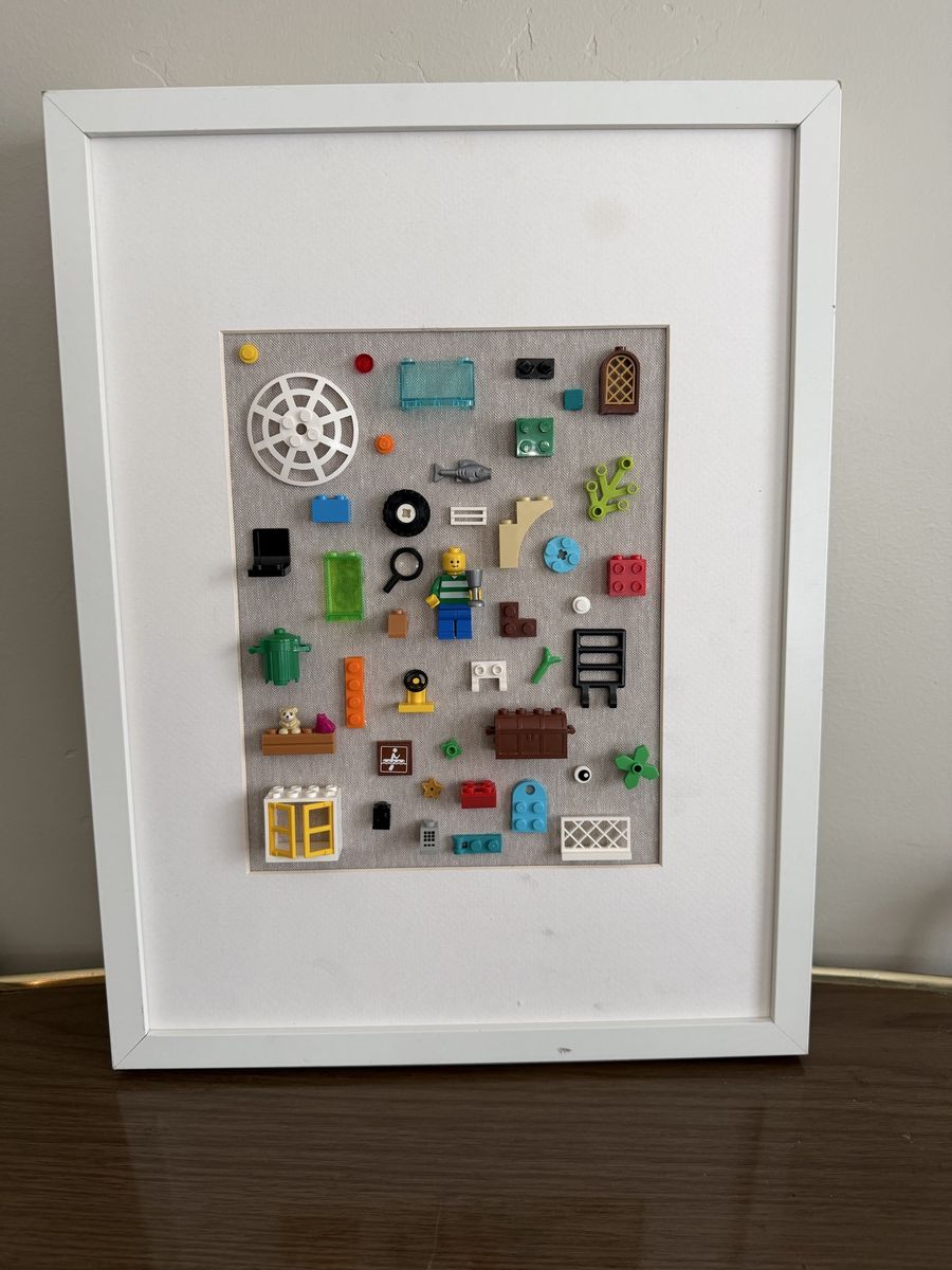 Handmade LEGO I Spy Framed Art — Kids Room Decor