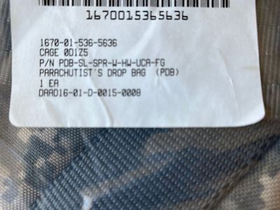 Parachutist's Drop Bag or Load out bag # 1670-01-536-5636. NEW IN The Wrap. I have Two of these load out bags in ACU pattern.