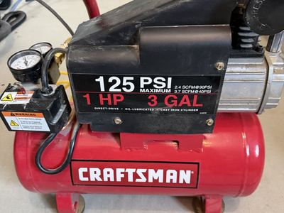 Craftsman 125 psi 1 HP 3 Gallon Air Compressor