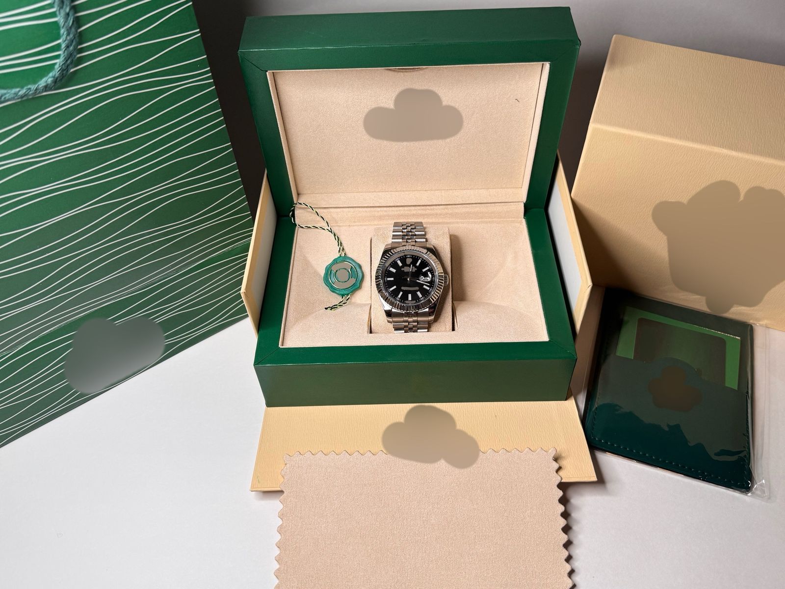 Luxury Men's silver watch