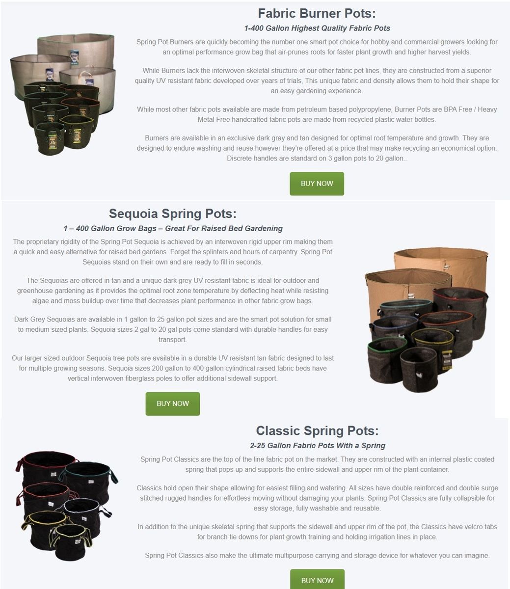 Nursery Fabric Planting Spring Pots - Approx. 70+ Pallets, $100k value. First $5k takes them.