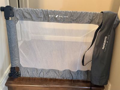 Baby Delight GoWithMe Grey Portable Expandable Baby Gate