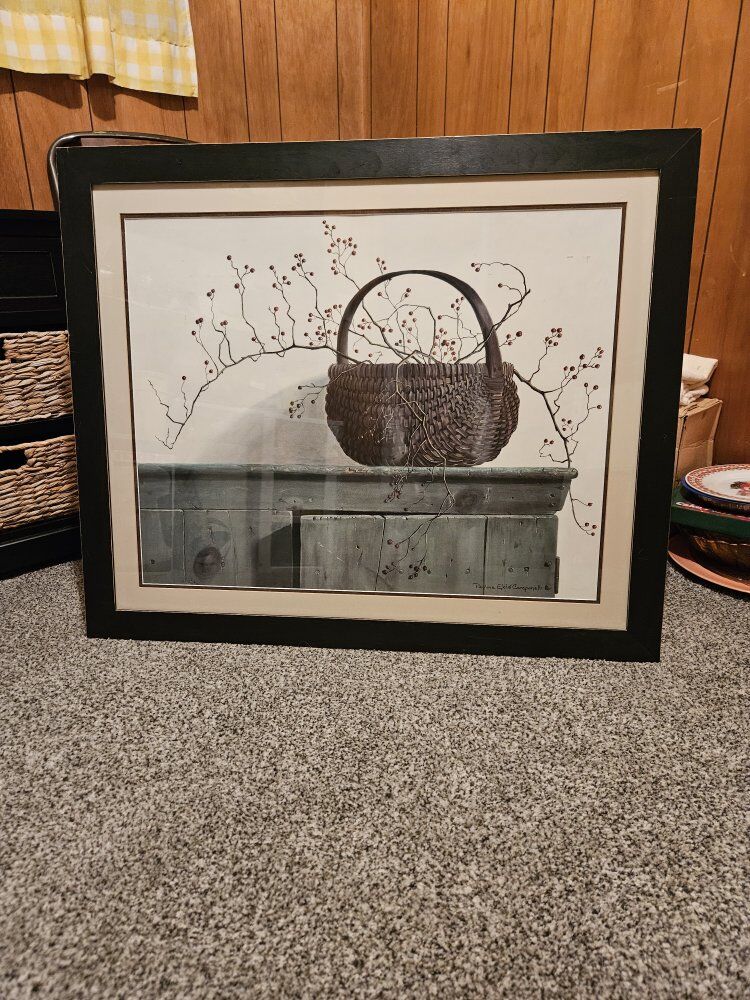 Beautiful black framed picture