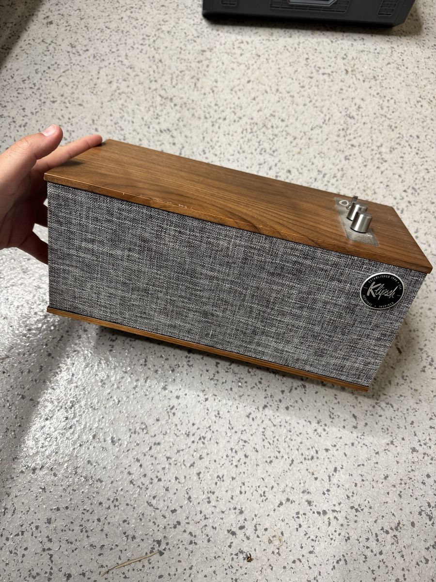 Klipsch The One Bluetooth Speaker - Walnut & Gray Fabric