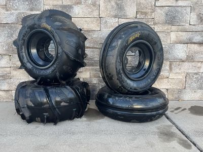 Sand Star Paddle Tires and DWT Rims Set for ATV