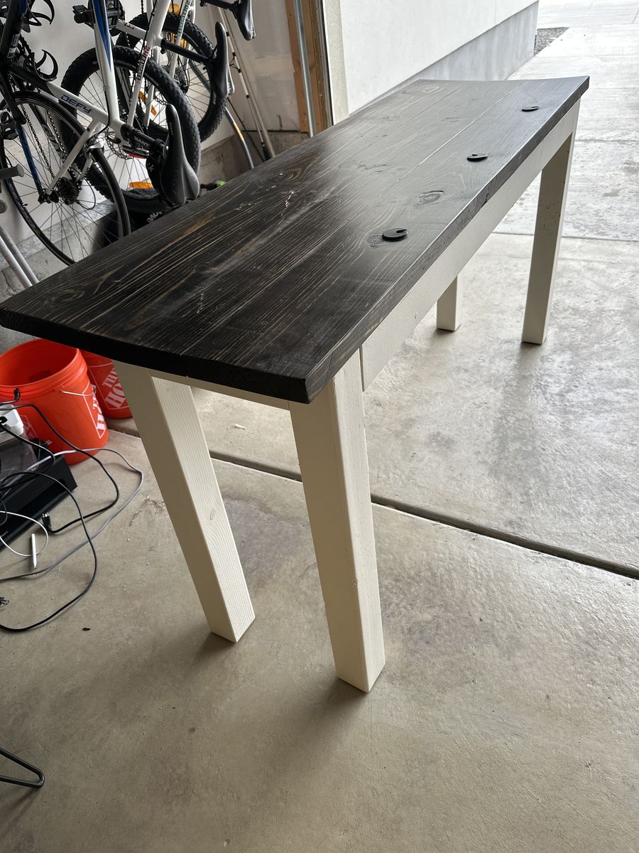 Real hardwood tall desk