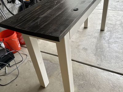 Real hardwood tall desk