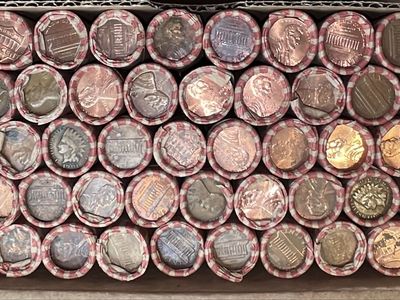 2500 US Copper Pennies (50 Rolls) - Wheat, Indian Head, Errors - Collector's Mix