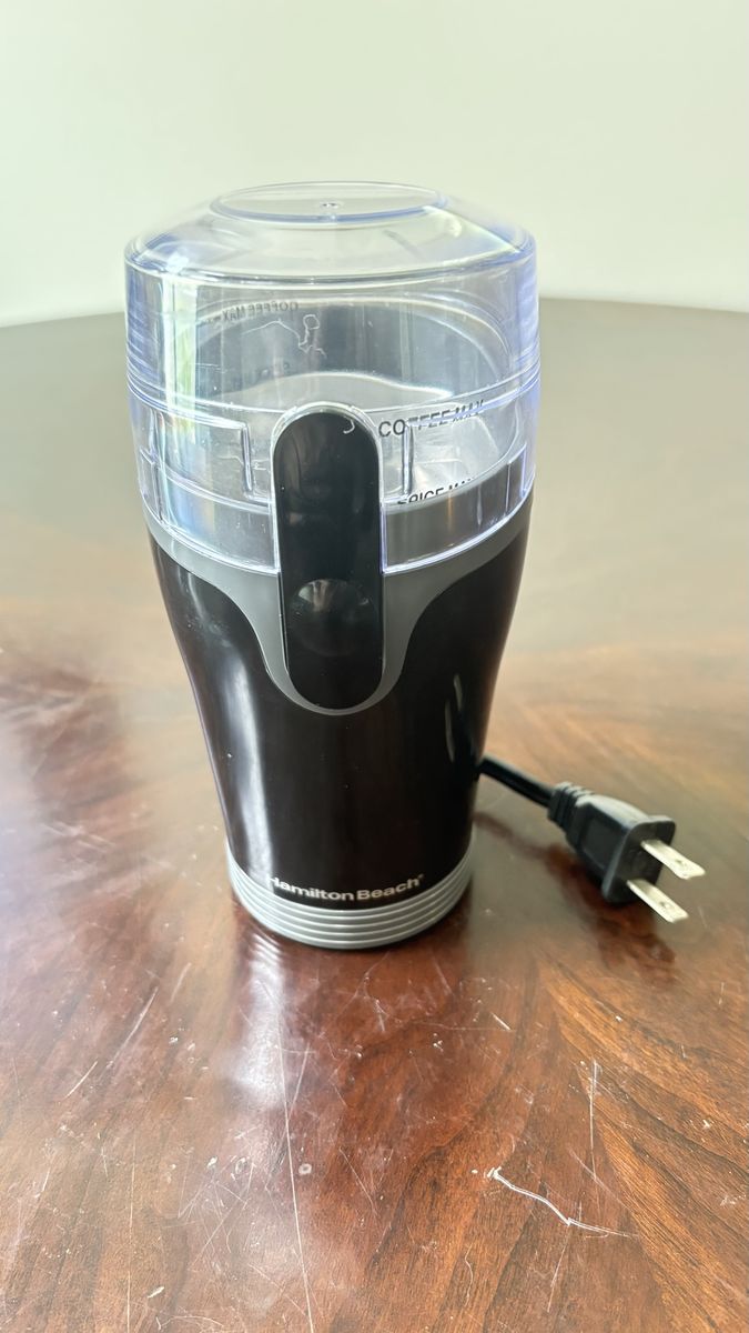 Hamilton Beach Electric Coffee & Spice Grinder - Black, 12-Cup Capacity, Blade Grinder