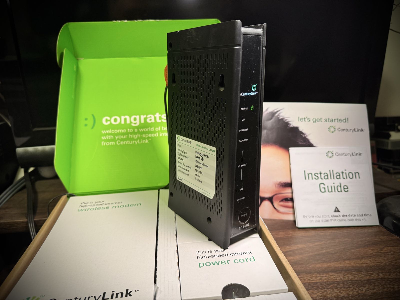 C1100Z Router Modem ZyXEL Wireless