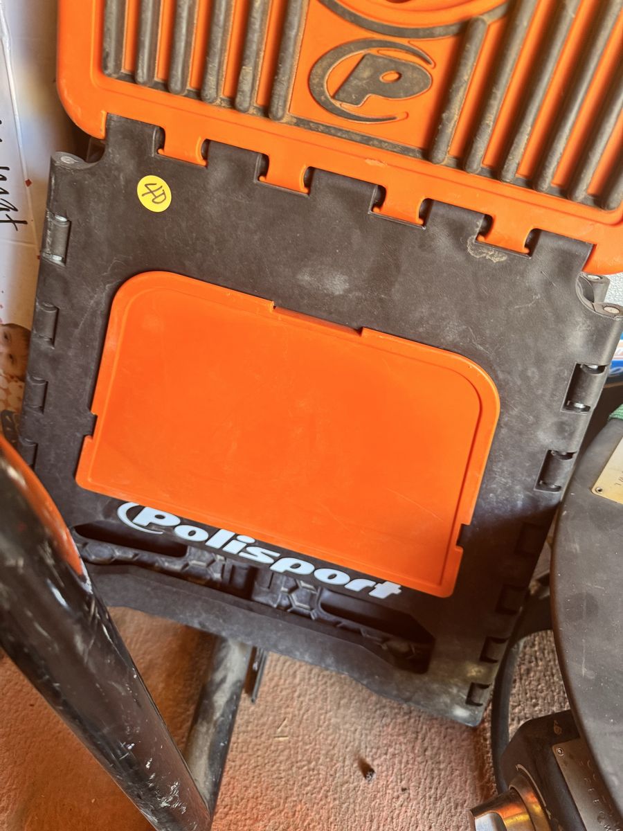 Polisport Black & Orange Portable Bike Stand / Work Stand