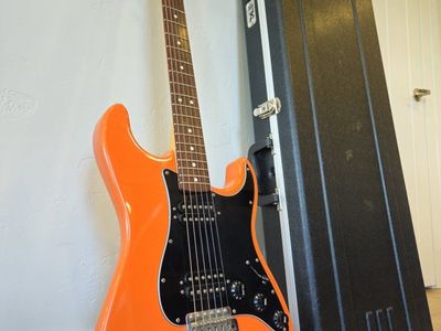 Fender Double Fat Strat Deluxe Capri Orange MIM Mexico RARE 2002 - Capri Orange