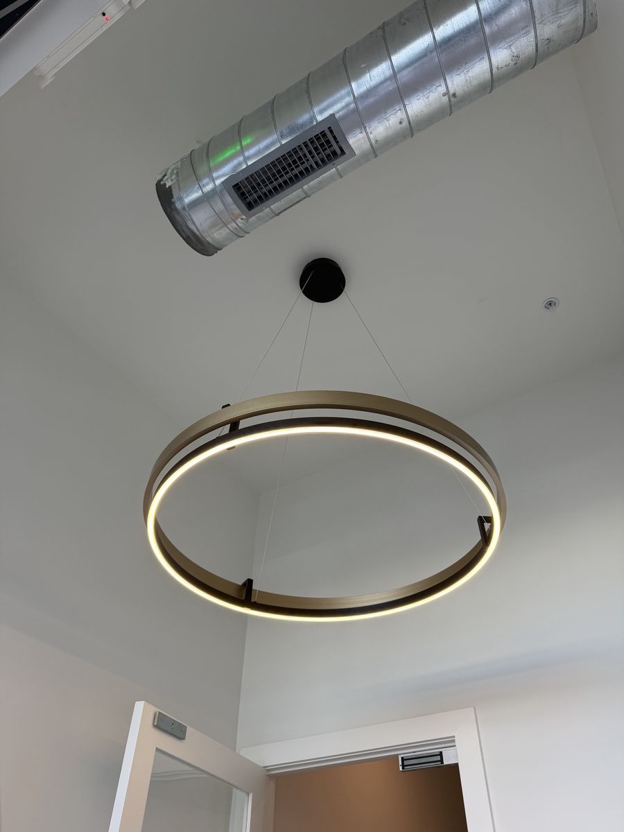 NEW Modern LED Chandelier Ring/Halo Light Gold