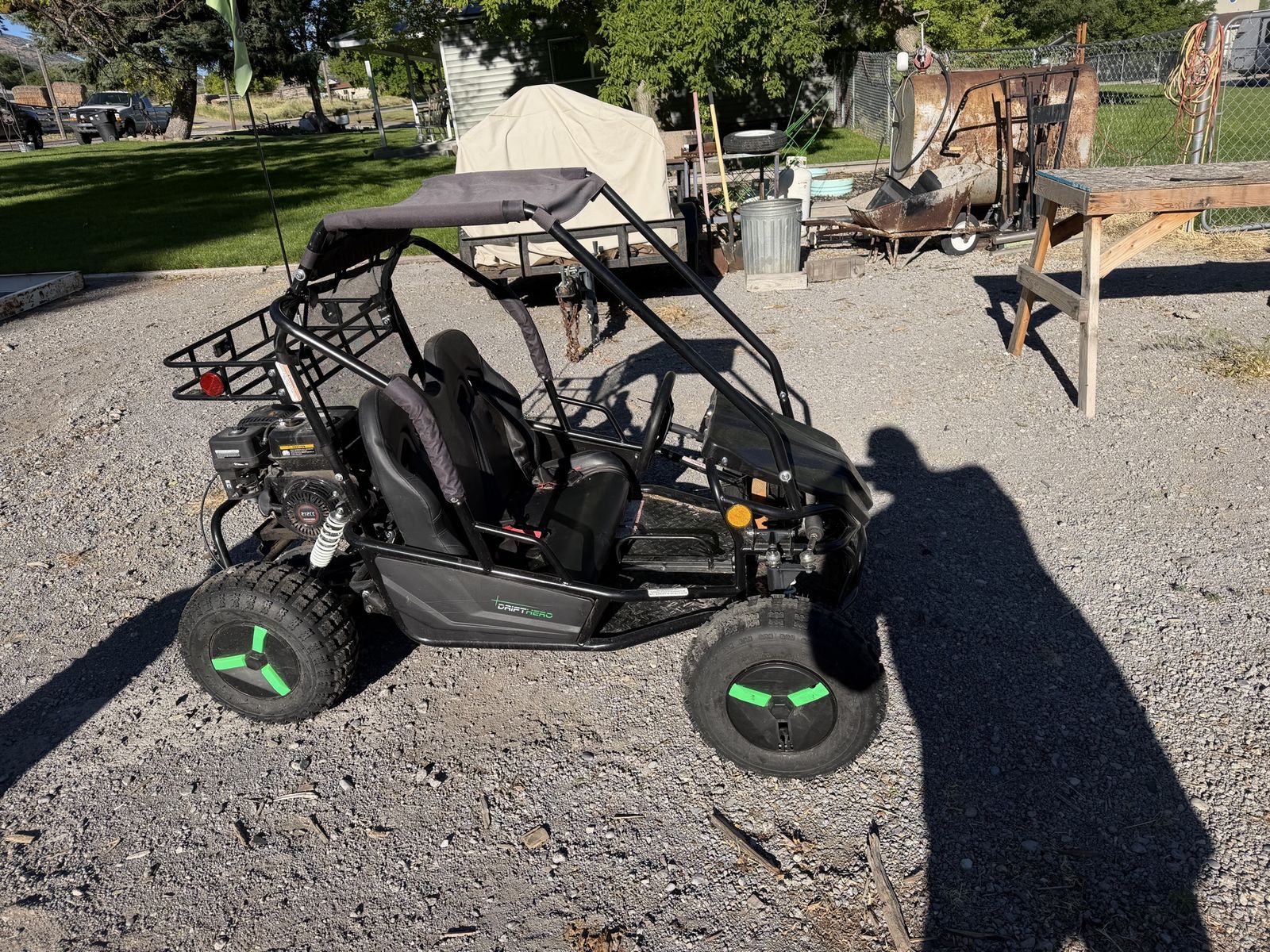 Drift Hero 212CC Gas Engine Go-Kart - Fun Off-Road Two-Seater