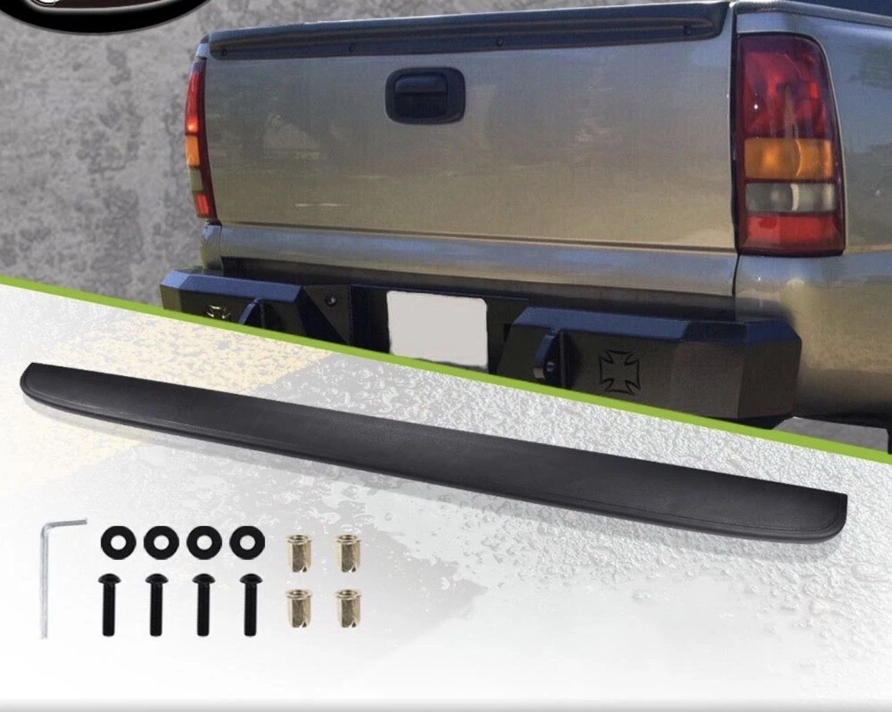 Sierra Tailgate Moulding Spoiler Top