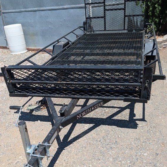 3 Place ATV Trailer Like New Rear Side Load