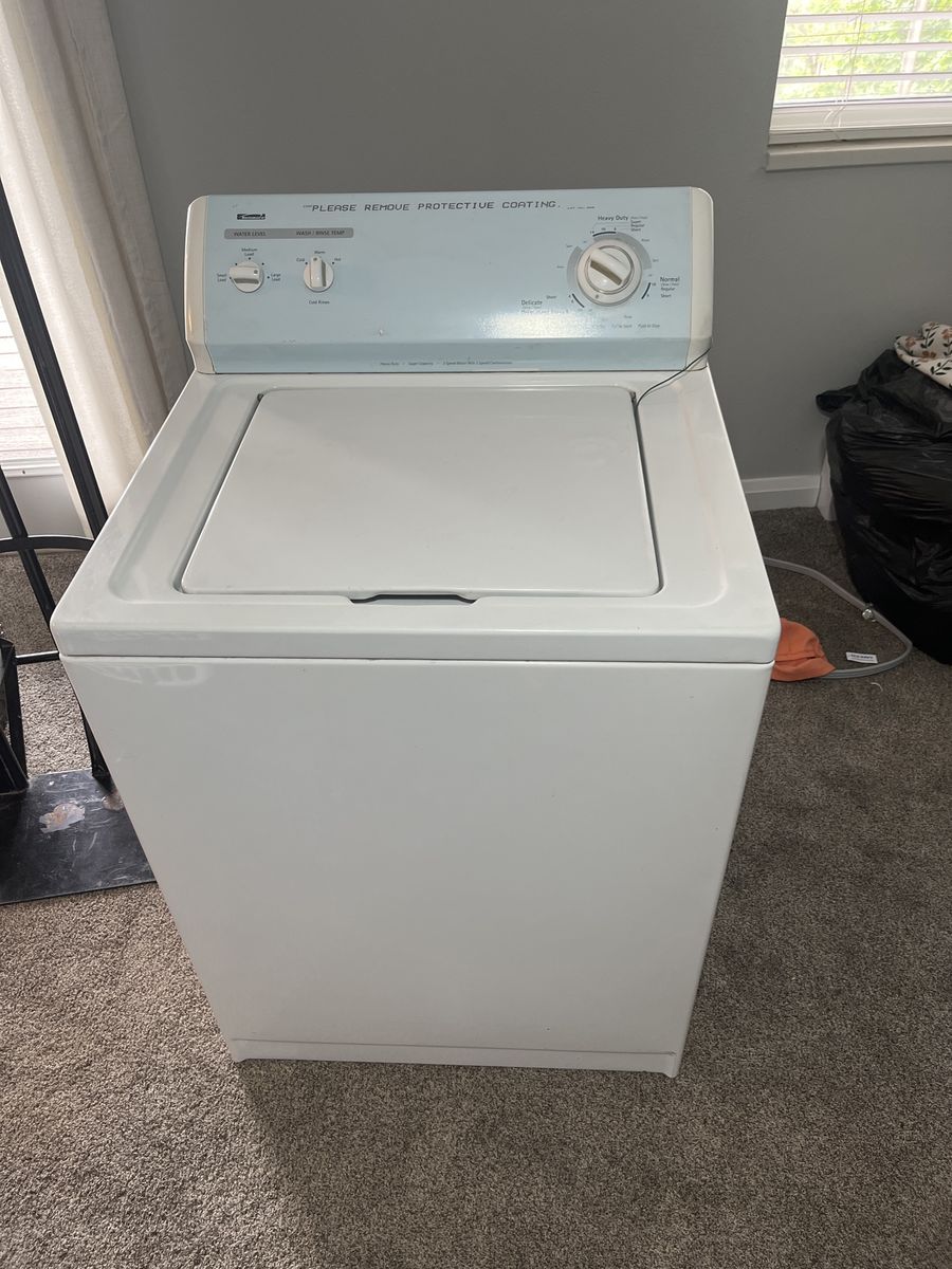 Kenmore White Top Load Washing Machine - Good Condition, Ready for Use