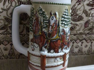Budweiser holiday stien mug