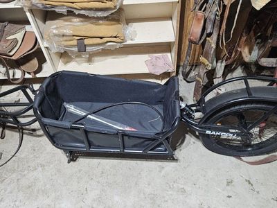 Bakcou E-Bike/Bicycle Cargo Trailer with Suspension and Heavy-Duty Rack