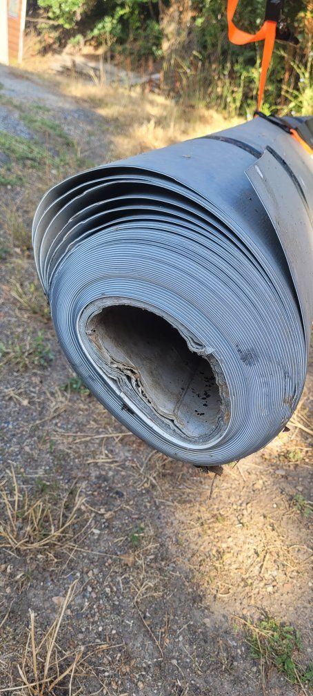Roofing membrane. 10 feet wide, Approximately 75 feet left on roll. Never Used.