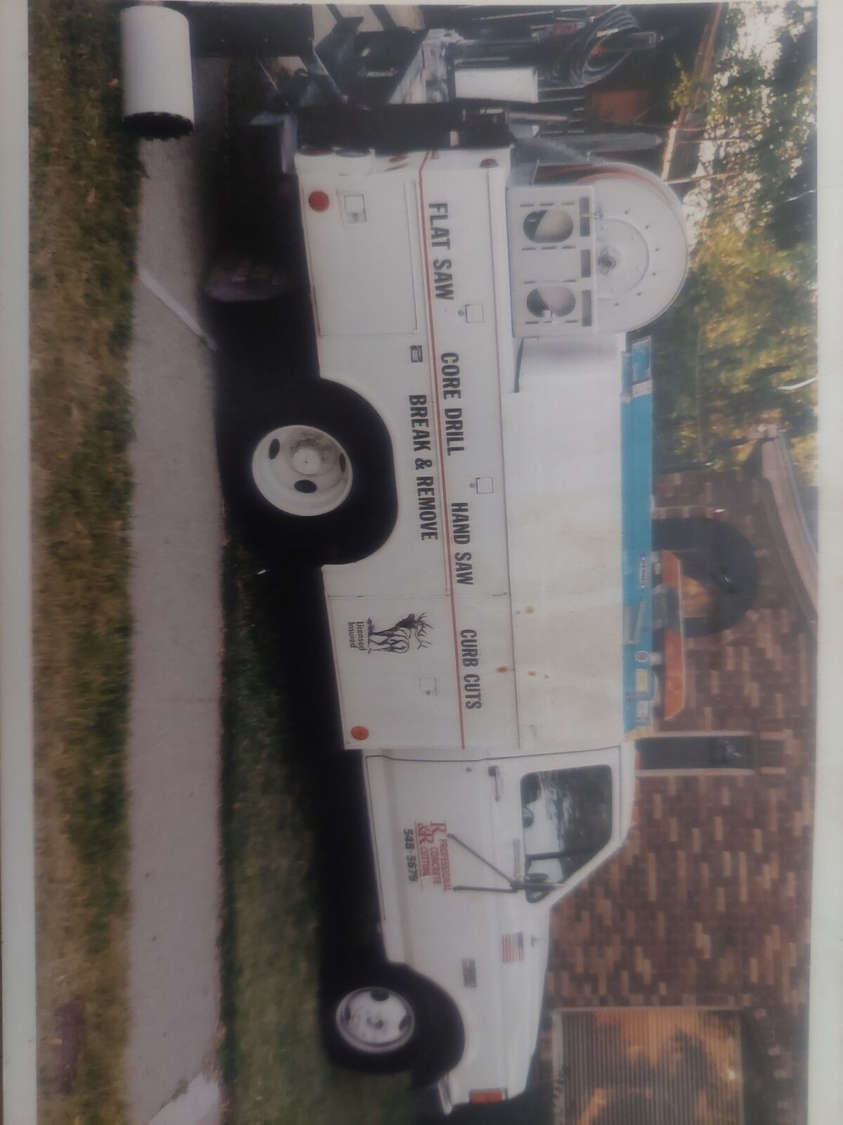 Concrete cutting flat sawing core drilling truck fully set up business opportunity