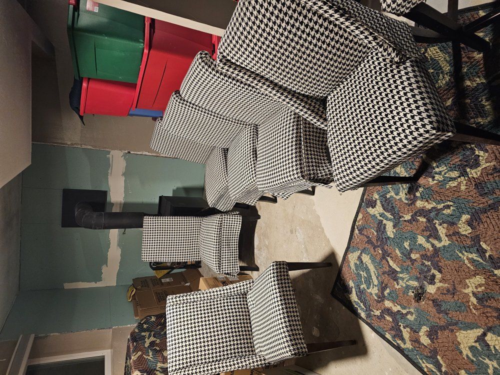 dinning room chairs 6 & 3 bar stools