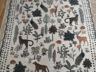 5x7 Area Rug - woodland creatures
