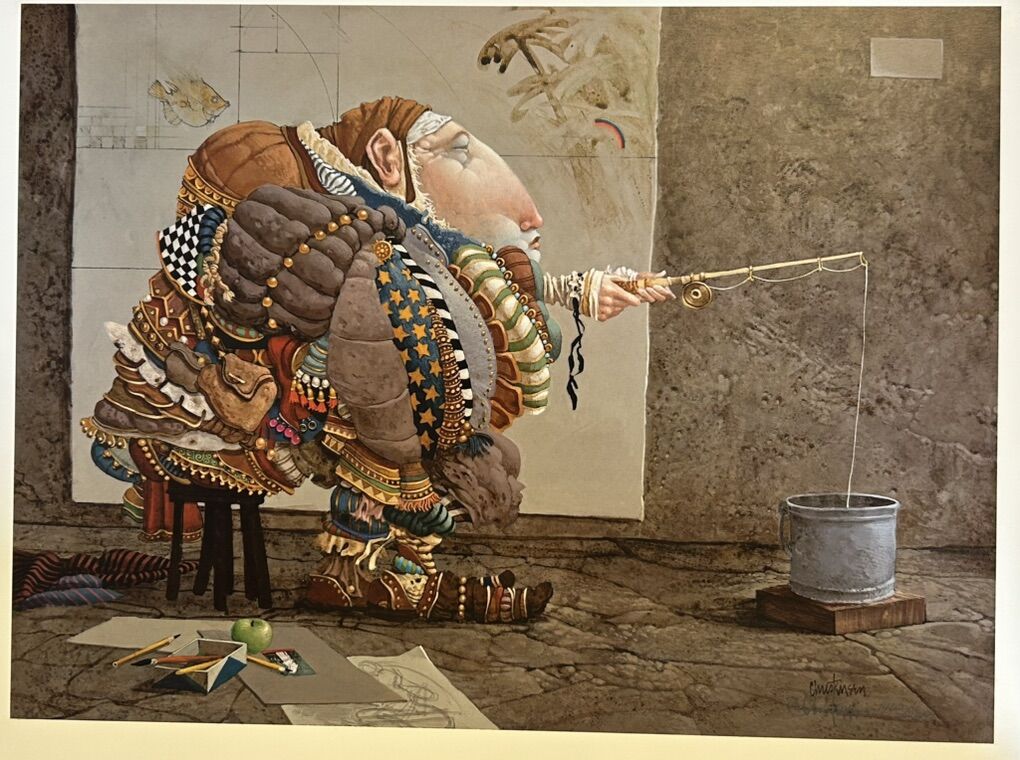 Fishing by James Christensen LT ED Print on Paper