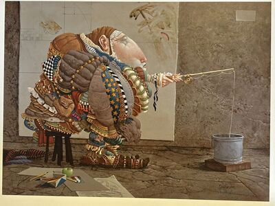 Fishing by James Christensen LT ED Print on Paper