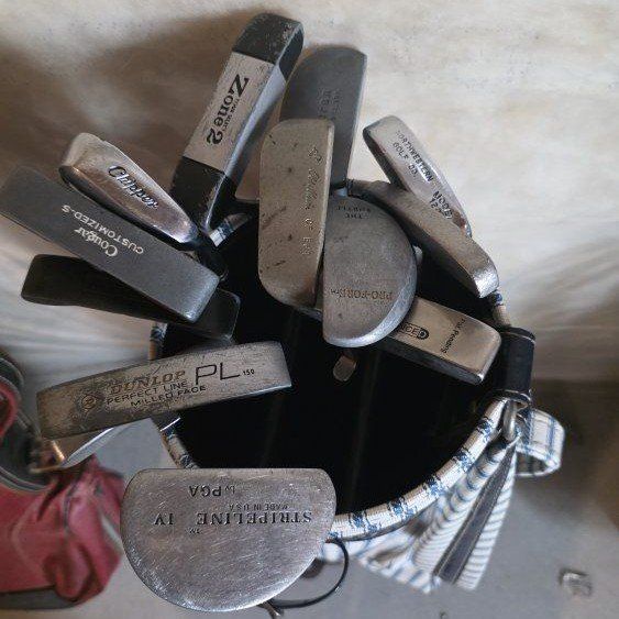 Vintage Golf Bag and putters