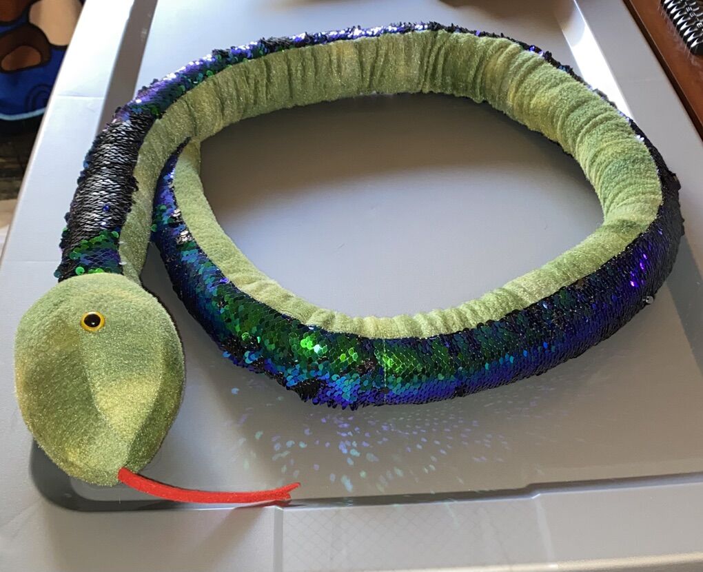 5 foot long Sequin Toy Snake