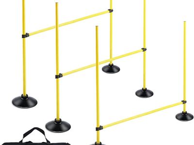 NEW Agility Hurdles 4FT Detachable Adjustable Sports Speed Training Hurdles with Rubber Base, Wickets Track and Field