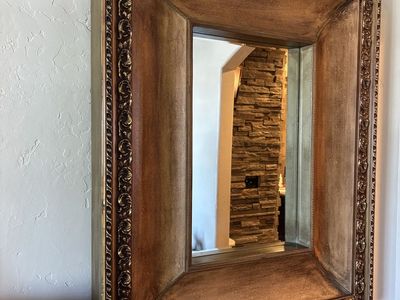 Ornate Gold Carved Frame Wall Mirror - 34”Wx 42”Hx 4.5”D -Decorative Accent