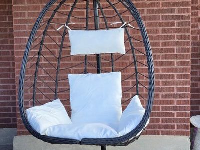 NEW Hanging Egg Chair with Stand – Assembled & Ready to Enjoy!