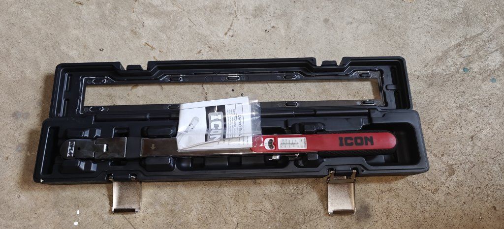 icon split beam 20-100 ft lb 90t torque wrench.